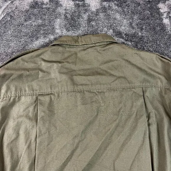 Vtg Willis & Geiger Safari Hemingway Belted Button Up Bush Poplin XL/XXL* - Picture 11 of 12